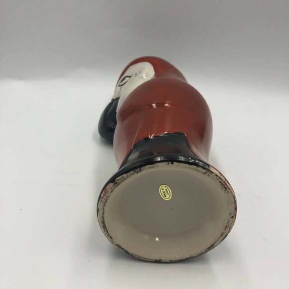 Vintage Ceramic Tropical Parrot Bird Tiki Vase Macaw Cup Planter - Picture 8 of 12